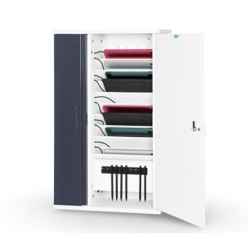 Zioxi iPad & USB-C pencil USB-C wandkast incl. USB-C kabels voor 10 iPads - RFID slot