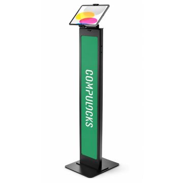 Compulocks BrandMe Cling vloerstandaard voor tablets tussen 7.9 en 13 inch - zwart