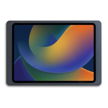 Bovenaanzicht van de Displine Companion Wall 2.0 wandhouder voor iPad Air 11 inch, met een antracietkleurige afwerking.