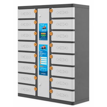 Manhattan USB-C Smartphone oplaadlocker voor 16 apparaten tot 11 inch