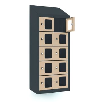 Lockeel telefoonlocker met 10 vakken - sleutelslot