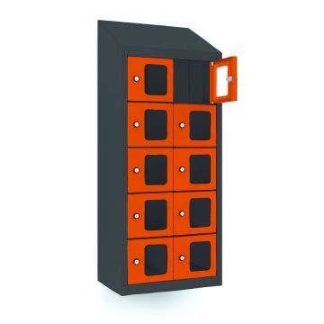 Lockeel telefoonlocker met 10 vakken - sleutelslot