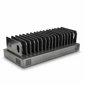Torvik OLS-16 1000W 16-poorts USB-C oplaadstation - zwart
