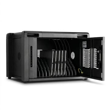 Open Formcase TransformerBox T12-PD Perf. Plus met zichtbare oplaadcompartimenten voor 12 apparaten.