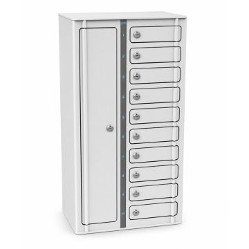 Zioxi smartphone USB-A oplaadlocker incl. 3-in-1 USB-A kabels voor 10 smartphones - sleutelslot