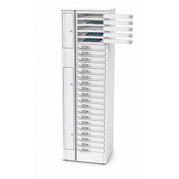Zioxi iPad/tablet USB-C oplaadlocker incl. USB-C kabels voor 24 iPads/tablets - digitaal codeslot